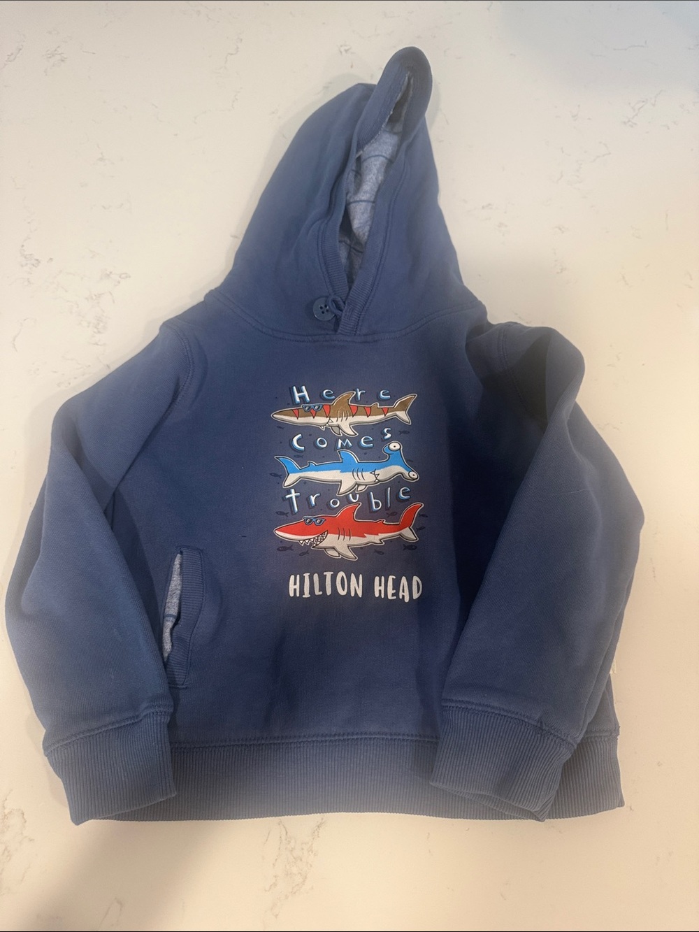 Hilton head here comes trouble sweater kids 3-4 yr old like new